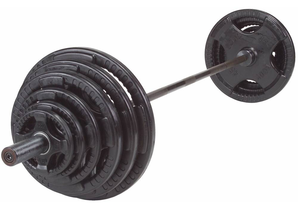 Body-Solid Olympische Halterset Rubber 140 kg