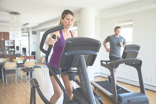 Matrix E50 Crosstrainer XIR samen trainen