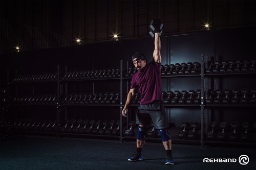 Rehband Kniebrace RX 5MM - Black/Navy