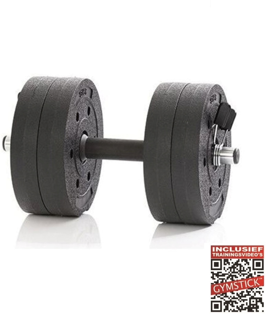 afvoer Catena muis of rat Gymstick Active Verstelbare Dumbbell Set - Vinyl - 10 kg - Met Online  Trainingsvideo's | Fitnessapparaat.nl