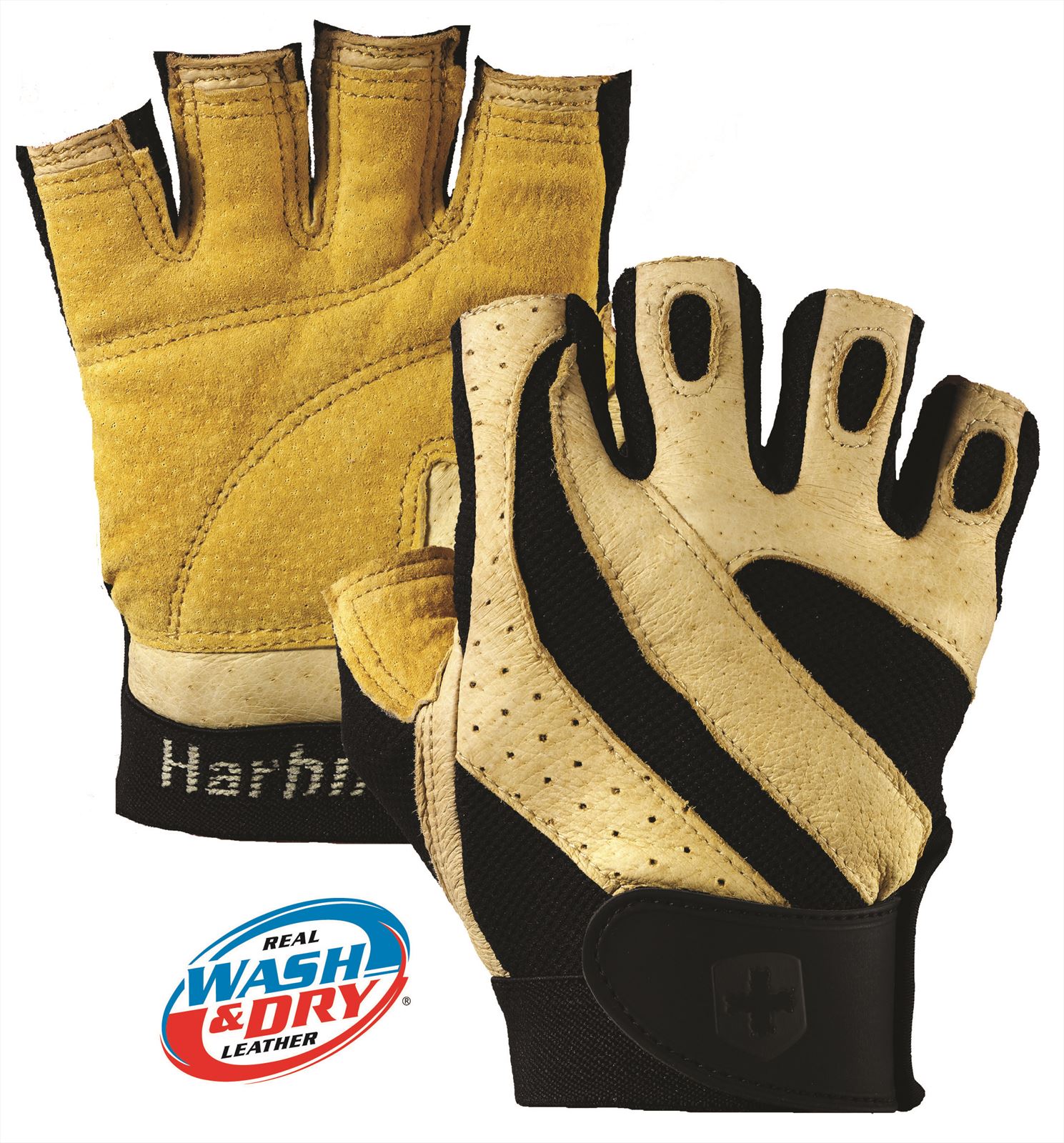 Harbinger Pro Wash & Dry Fitness Handschoenen Natural XXL