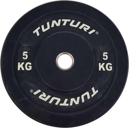 Tunturi Bumper Plate - Halterschijf - Zwart - 5 kg