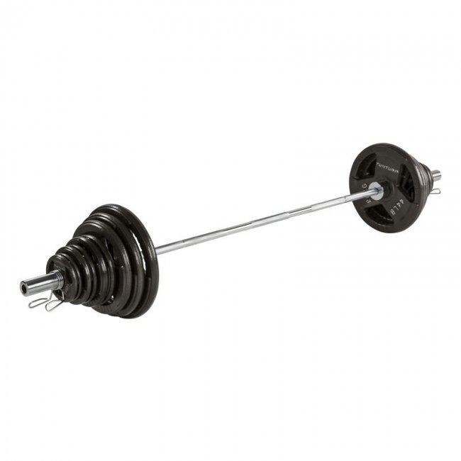 Tunturi 100 kg Olympic Tri-Grip Barbell Set