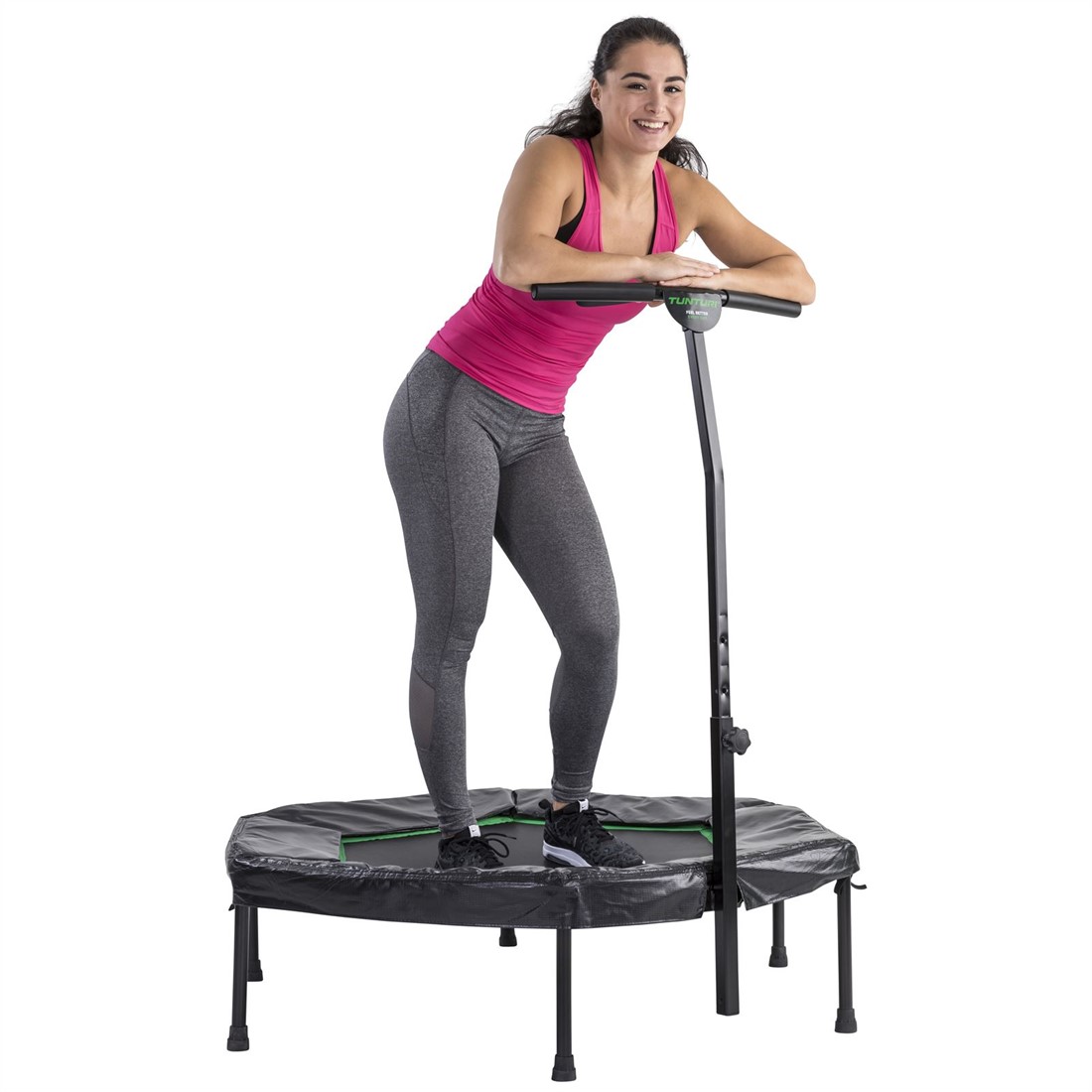 Tunturi Hexa Fitness Trampoline Met Verstelbare Handgreep Fitnessapparaat Nl