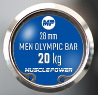 Muscle Power Olympische Halterstang 218 cm - High Performance