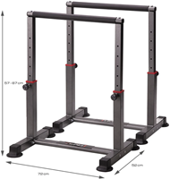 HMS Parallettes - Set van 2 - Zwart - Afmetingen