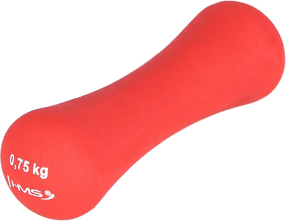 HMS Gietijzeren Dumbbell met Neopreen Coating - 0,75 kg