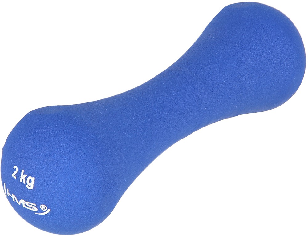 HMS Gietijzeren Dumbbell met Neopreen Coating - 2 kg