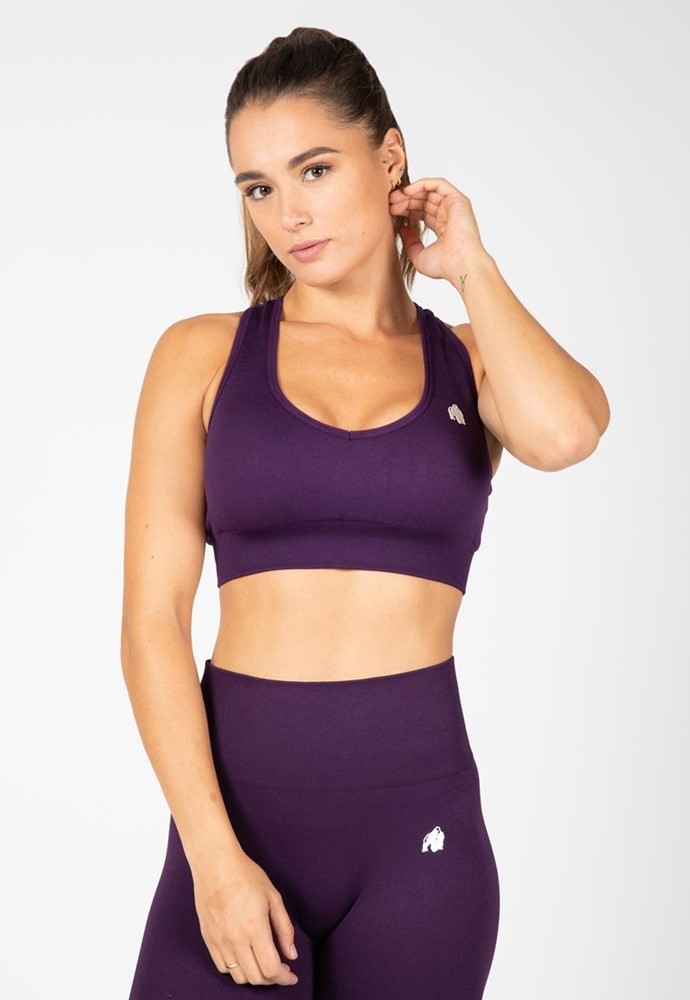 Gorilla Wear Neiro Seamless Sportbeha - Paars - S/M