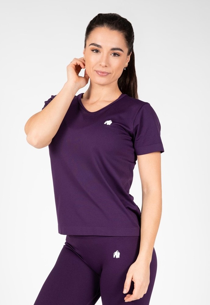 Gorilla Wear Neiro Seamless T-shirt - Paars - M/L