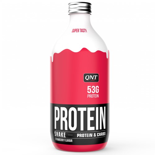 QNT Protein Shake - Eiwit Shake - 12 x 500 ml - Strawberry