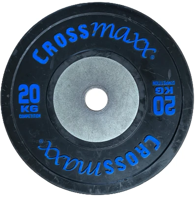 Lifemaxx Crossmaxx Competition Bumper Plate - Halterschijf - Zwart -  50 mm - 20 kg