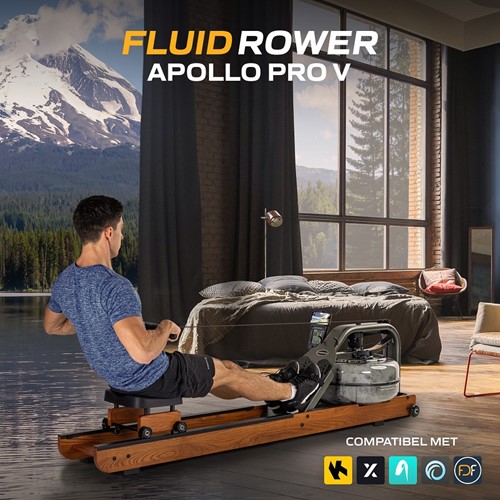 Fluid Rower Fitness Apollo Pro V Roeitrainer sfeerbeeld