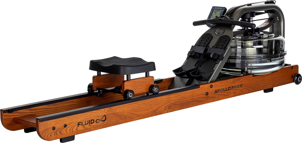 Fluid Rower Apollo Pro V Roeitrainer - Donker Eiken