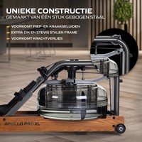 Fluid Rower Apollo Pro XL Roeitrainer - constructie