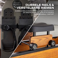 Fluid Rower Apollo Pro XL Roeitrainer - dubbele rails