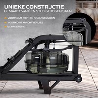 Fluid Rower Neon Pro XL Roeitrainer - Mat Zwart - Gratis trainingsschema-2