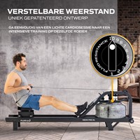 Fluid Rower Neon Pro XL Roeitrainer - Mat Zwart - Gratis trainingsschema-3