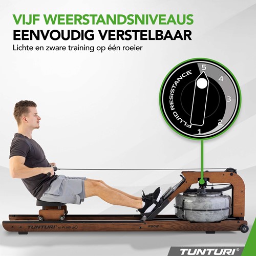 Tunturi Signature R90W Roeitrainer - Rower by Fluid-2