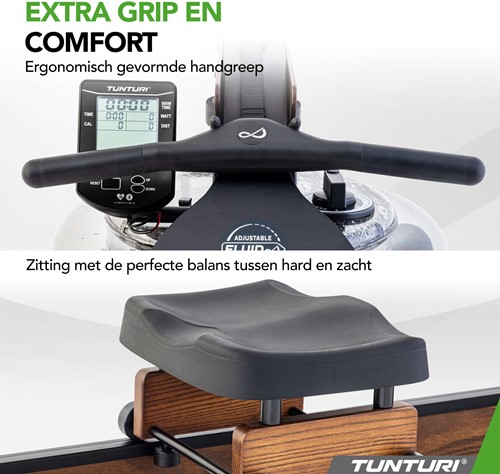 Tunturi Signature R90W Roeitrainer - Grip en comfort