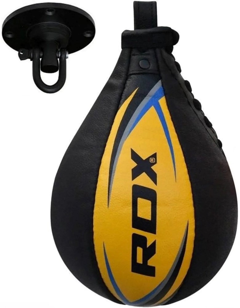 RDX Sports Speedbal met Swivel - Boksbal - Zwart/Geel