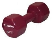 fitnessapparaat.nl Toorx Vinyl Dumbbell - Per Stuk - 3 kg - Paars aanbieding