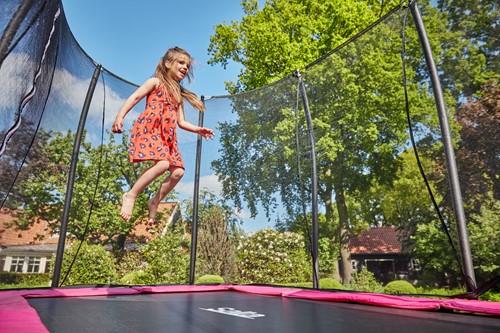 Salta Comfort Edition Trampoline met Veiligheidsnet - 153 x 214 cm - Roze