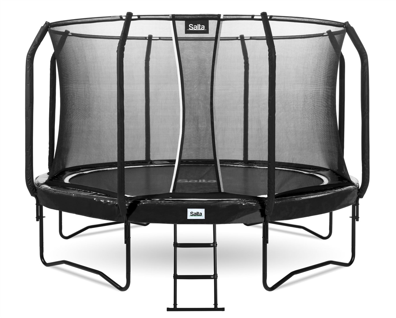 Ijzig Pekkadillo talent Salta First Class Trampoline met Veiligheidsnet - 427 cm - Zwart |  Fitnessapparaat.nl