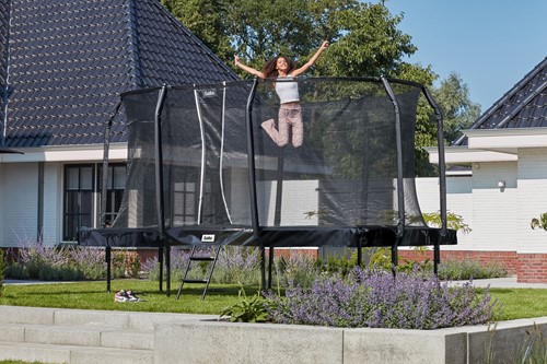 Salta First Class Trampoline met Veiligheidsnet - 366 x 214 cm - Zwart