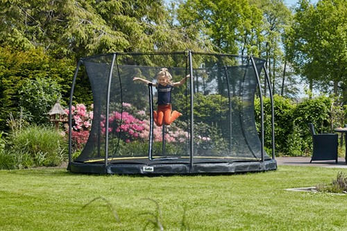 Salta Comfort Edition Ground Trampoline met Veiligheidsnet - 183 cm - Zwart