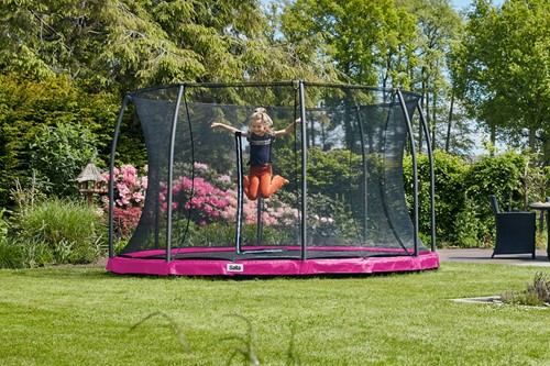 Salta Comfort Edition Ground Trampoline met Veiligheidsnet - 213 cm - Roze