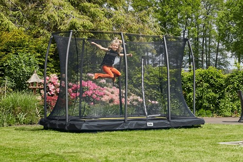 Salta - Comfort Edition Ground Trampoline met Veiligheidsnet - 305 x 214 cm - Zwart