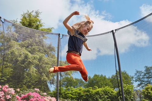 Salta - Comfort Edition Ground Trampoline met Veiligheidsnet - 305 x 214 cm - Zwart