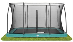fitnessapparaat.nl Salta - Comfort Edition Ground Trampoline met Veiligheidsnet - 244 x 366 cm - Groen aanbieding