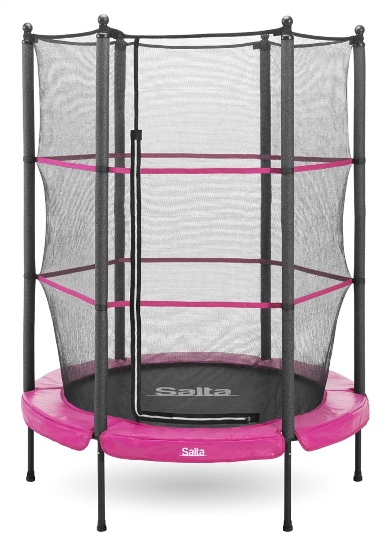 Junior Trampoline met Veiligheidsnet - 140 cm - Roze | Fitnessapparaat.nl