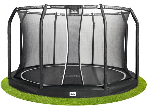 Salta Premium Ground Trampoline met Veiligheidsnet - 427 cm - Zwart-2