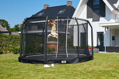 Salta Premium Ground Trampoline met Veiligheidsnet - 427 cm - Zwart