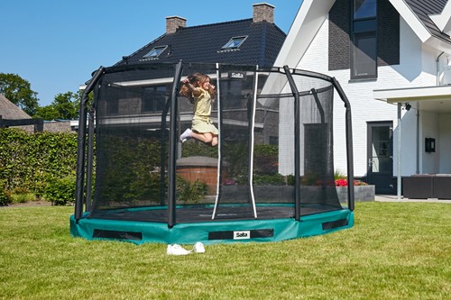 Salta Premium Ground Trampoline met Veiligheidsnet - 305 cm - Groen
