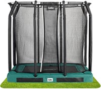 Salta Premium Ground Trampoline met Veiligheidsnet - 214 x 153 cm - Groen-2