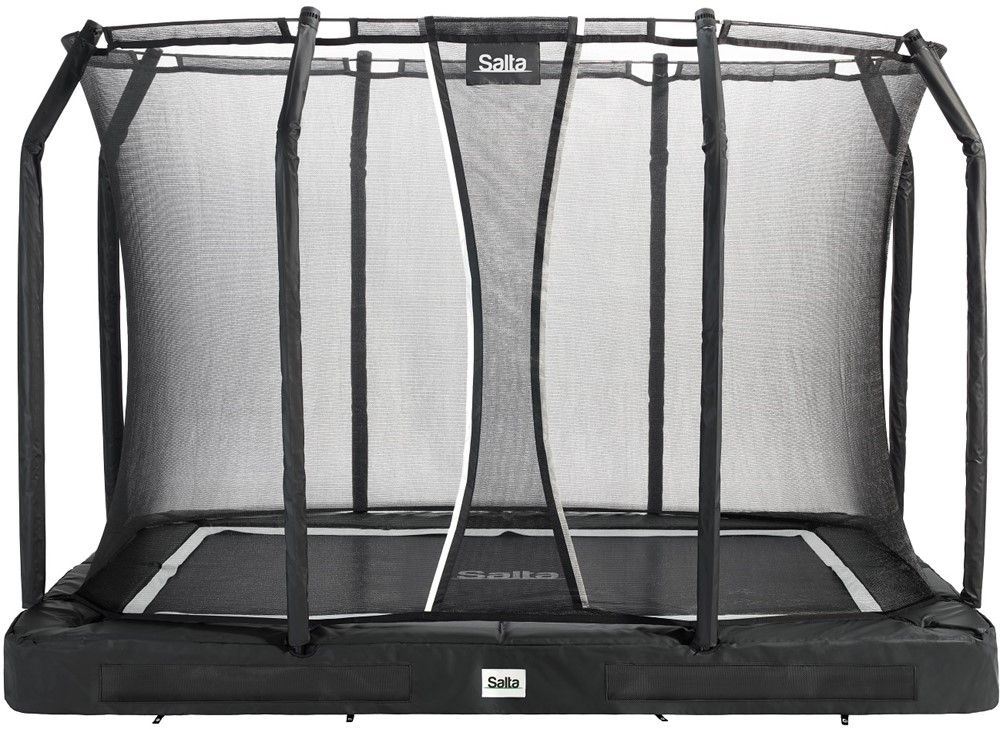 Salta Premium Ground Trampoline met Veiligheidsnet - 305 x 214 cm - Zwart