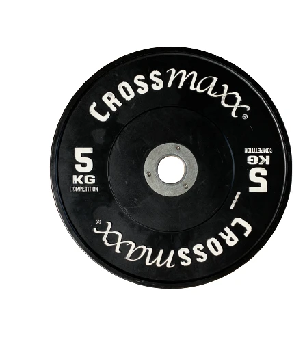 Lifemaxx Crossmaxx Competition Plate - Halterschijf - Zwart - 50 mm - 5 kg | Fitnessapparaat.nl