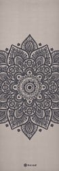 Gaiam Yoga Mat - Sustained Grey Sundial Flower - 5 mm