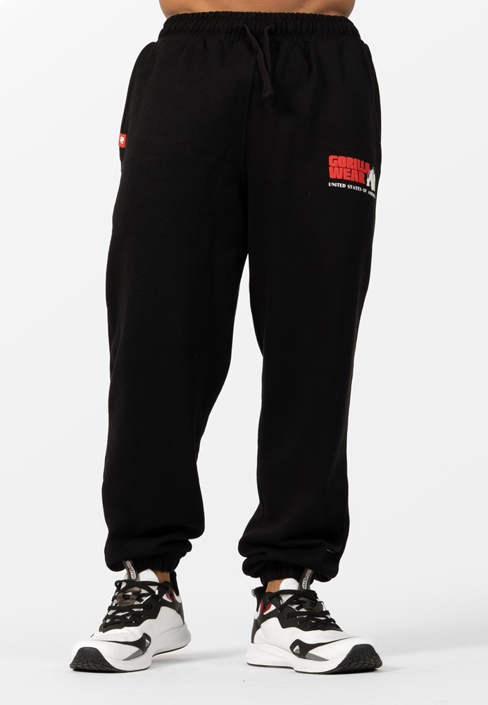 Gorilla Wear Classic Oversized Sweatpants - Zwart - 4XL