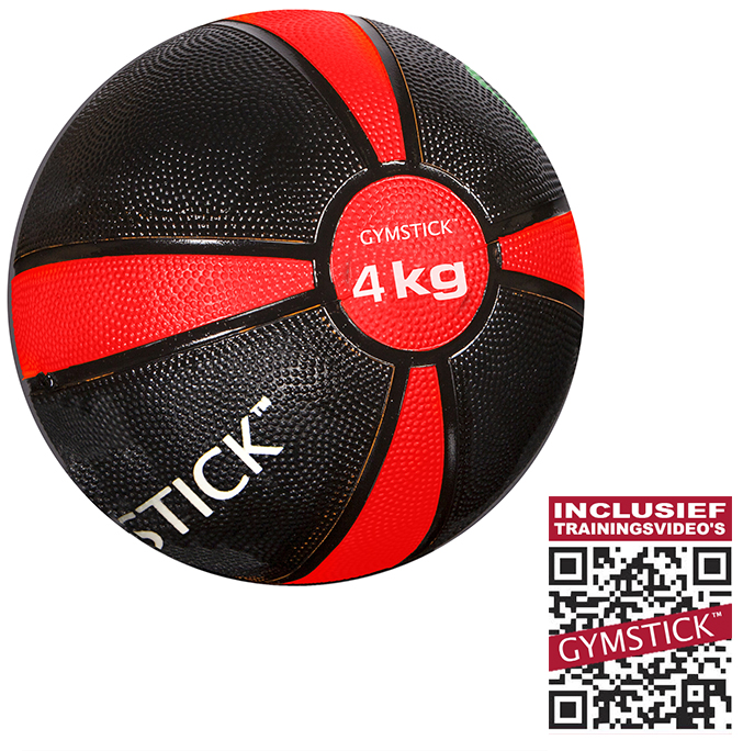 Gymstick Medicijnbal Met trainingsvideo's 4 kg