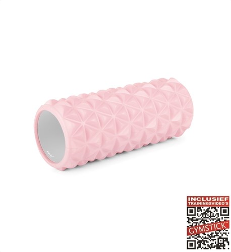 Gymstick Vivid Tube Roller - 33 cm - Roze - Met Online Trainingsvideo's