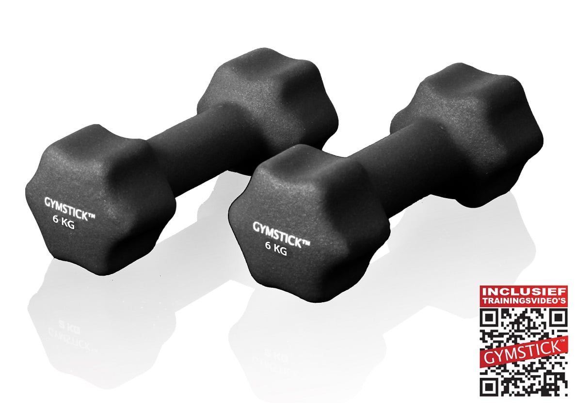 Gymstick dumbbell set (4 kg) + workout DVD