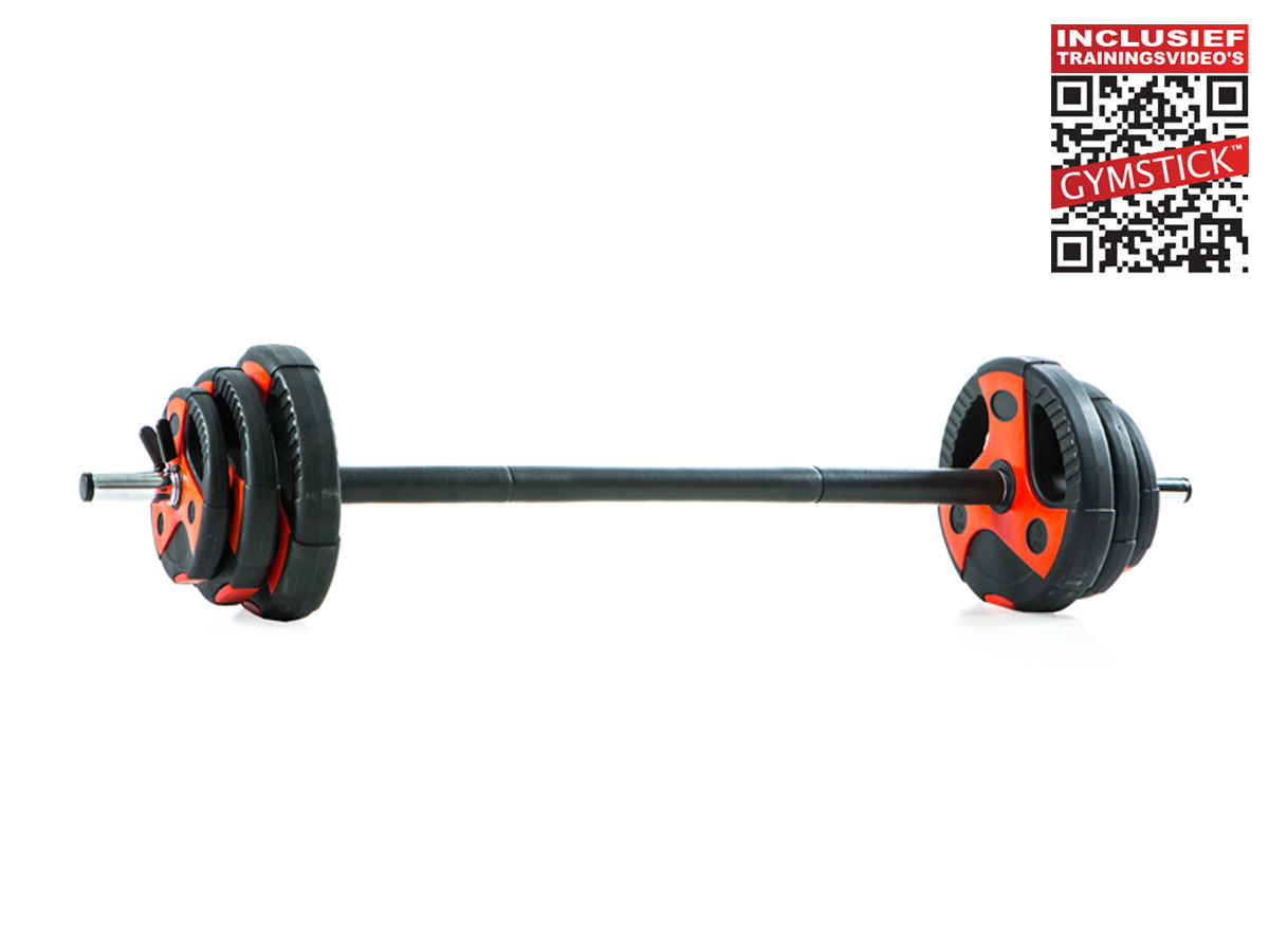 Gymstick pumpset (20 kg) + workout DVD