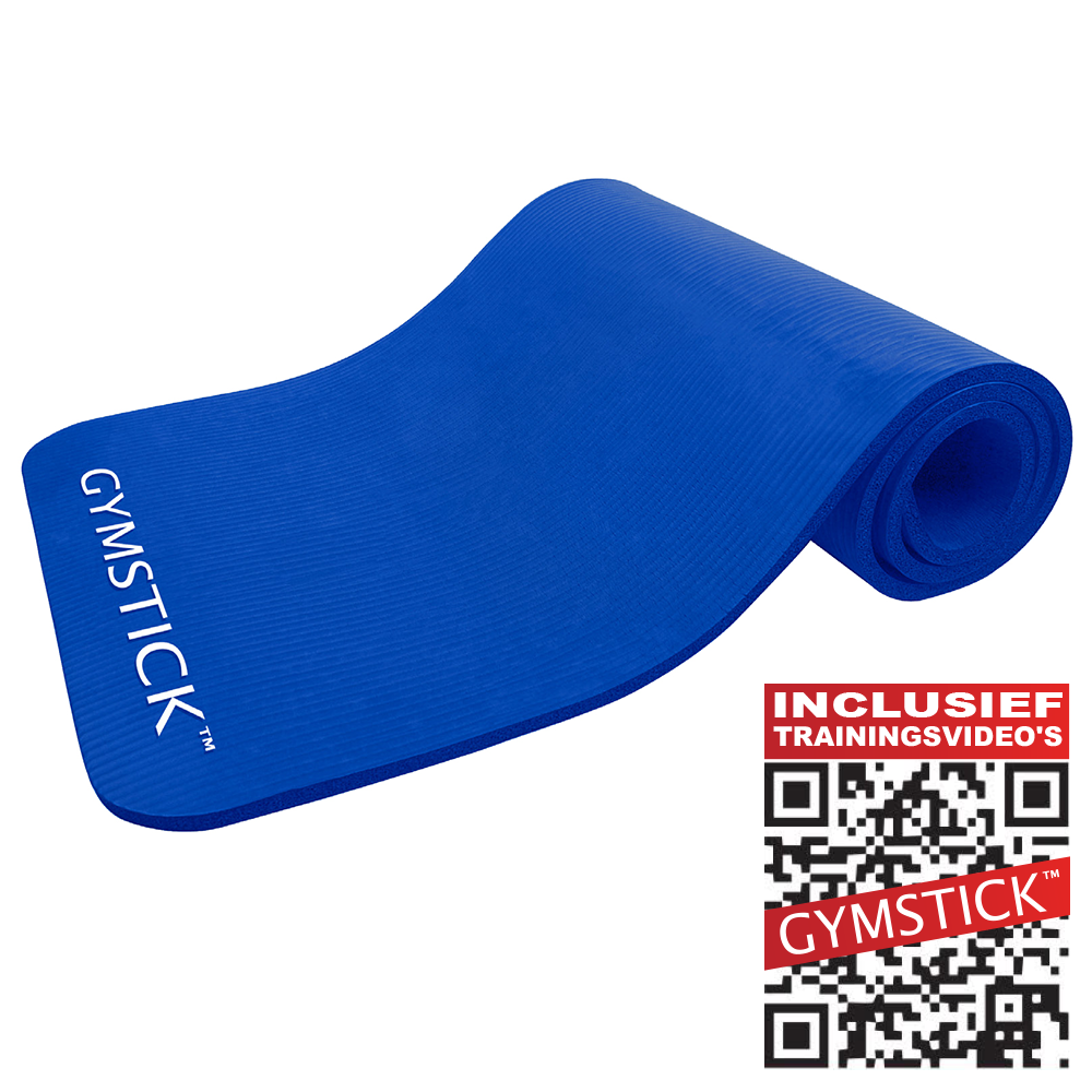 Gymstick Fitnessmat Comfort Blue - Met Online Trainingsvideo's