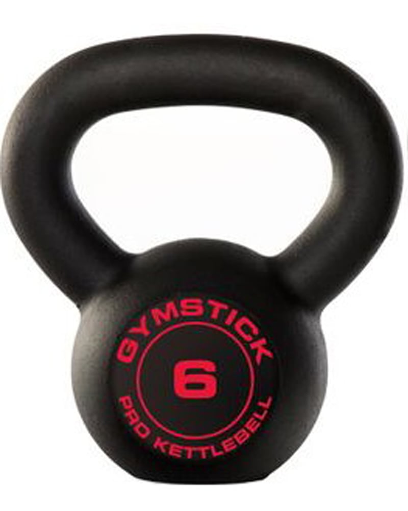 Gymstick Pro Neopreen Kettlebell Zwart Met Online Trainingsvideo's 6kg