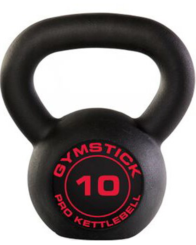 Gymstick Pro Neopreen Kettlebell Zwart Met Online Trainingsvideo's 10kg